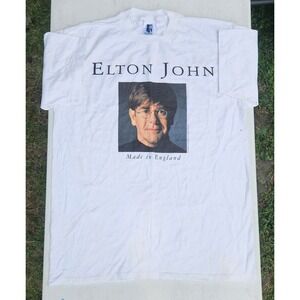 Elton John Made In England Tour Shirt XL Concert - 1995 MSG NYC Concert Tee